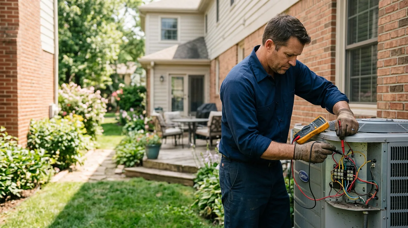 HVAC technician working near Portola Valley, CA